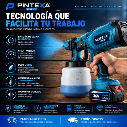 Pintexa Pro™ - Pistola de Pintura Inalámbrica