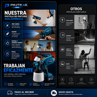 Pintexa Pro™ - Pistola de Pintura Inalámbrica