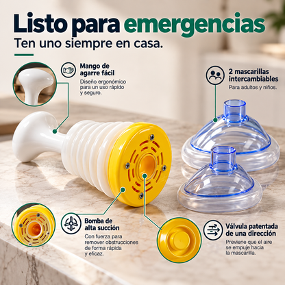 RESPIRA SAFE™ Dispositivo de Emergencia Antiasfixia